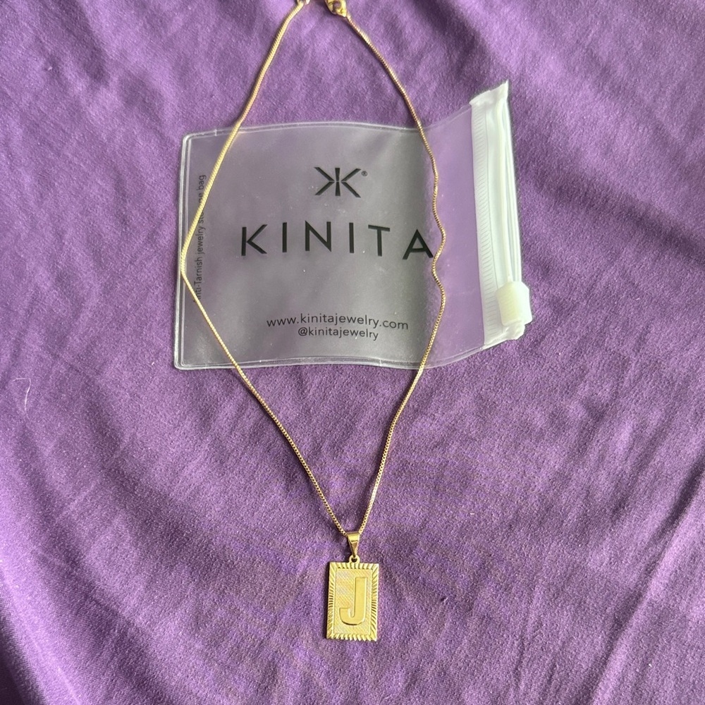 Monogram J Necklace